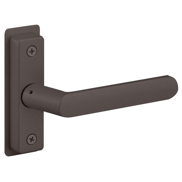 Adams Rite Flat Euro Lever Trim w/out Return, For 2-1/4 In. to 2-1/2 In. Thick Door, LH or LHR, Dark Brnz Paint 4568-502-121